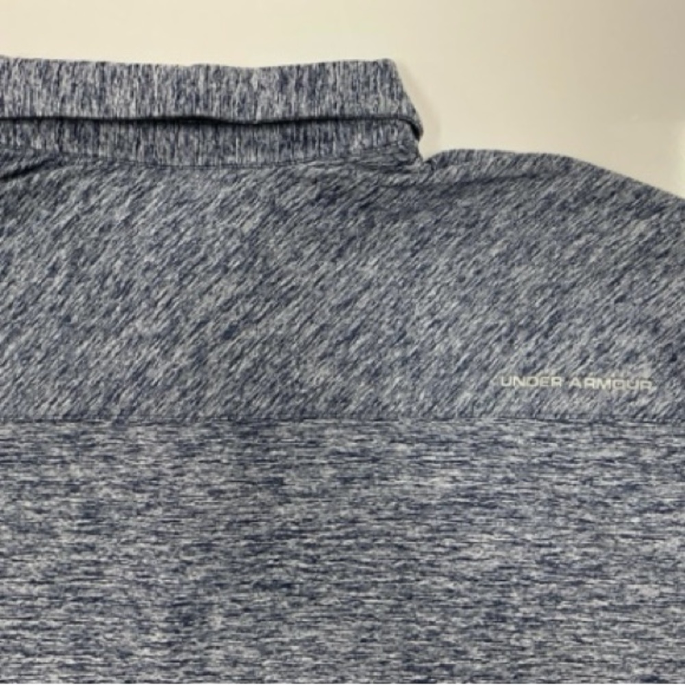 Men’s Under Armour Loose heatgear 2XL Short Sleeve Navy White Heather Pattern - Picture 3 of 9